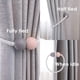 thumbnail image 4 of Alzapaños magnéticos para cortinas, 2 piezas, alzapaños para cortinas de guardería, ventanas de madera, clips para cortinas para el hogar, dormitorio, oficina, ventana de hotel decorativa, rosa, gris, 4 of 4