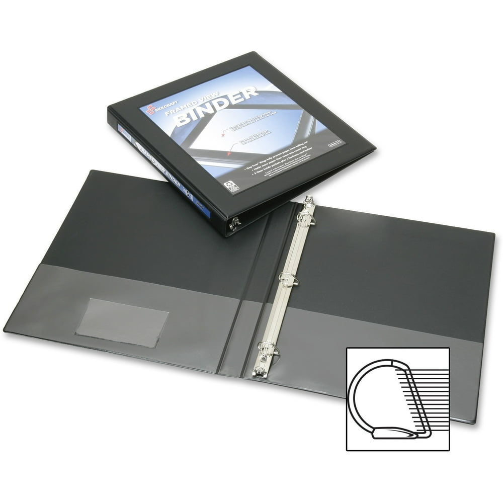 Frame View Binders Black, 1/2"