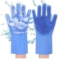thumbnail image 1 of Guantes de limpieza para lavavajillas, 1 par (13,6 pulgadas de ancho), para tareas domésticas, cocina y baño JM Guantes, 1 of 4