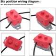 thumbnail image 2 of APPLAYERR 12V 24V 50A Circuit Breaker Double Ended Bolt Terminal Wide Flange Mount For Motorcycle Inverter Generator Use, 2 of 7