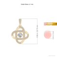 thumbnail image 3 of ANGARA Natural Diamond Celtic Knot Dangle Pendant in 14K Yellow Gold for Women (Size-4.1mm| Color-I-J| Clarity-I1-I2) | April Birthstone, Anniversary Jewelry Gift for Women | Natural Diamond Necklace, 3 of 7