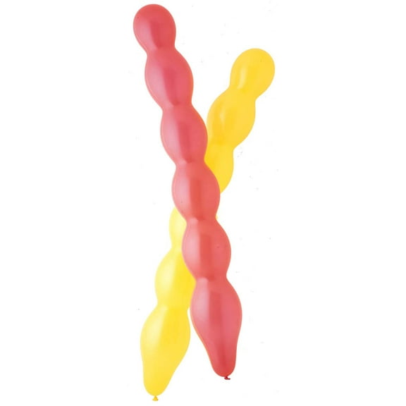 Squiggly Balloons, 9 in, Assorted, 15ct