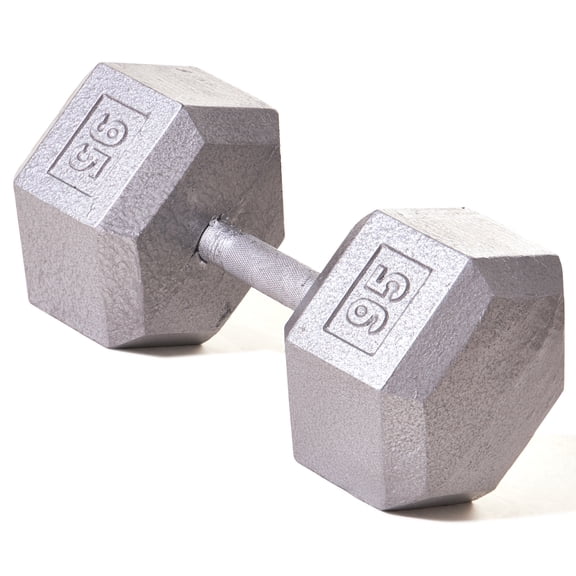 Champion Hex Dumbbell with Ergo Handle, 95-Pound