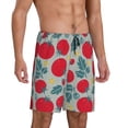 thumbnail image 2 of Wukai Tomato Men’s Short Pajama Pants With Pockets Soft Sleep Pj Shorts for Men-Small, 2 of 6