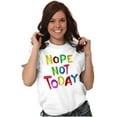 thumbnail image 4 of Funny Sarcastic Nope Not Today Plus Size Crewneck Graphic Tee Shirt Brisco Brands 3X, 4 of 6