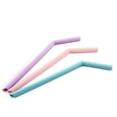 thumbnail image 6 of Joernso Portable Juice Beverage Cocktail Reusable Curved Silicone Drinking Straw Pipe, 6 of 7