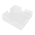 thumbnail image 4 of Servilletero acrílico cuadrado elegante y transparente para mesa, dispensador de pañuelos para cocina, restaurante y bar., 4 of 14
