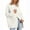 White, variant on BiZtdJrK Fall Sweaters for Women V Neck Long Sleeve Button Down Knit Cardigan Solid Casual Open Front Sweater Cardigans White L