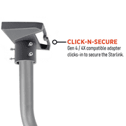Under Eave Mount Kit Compatible with Starlink Standard 4 and 4X Rectangular Dish