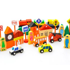 Set de blocs de construction Creative City Traffic Jouet de construction de jouets éducatifs pour les enfants