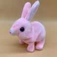 thumbnail image 5 of ​7.3in Interactive Electronic Bunny Stuffed Animal - Battery Powered Hopping Toy with Chirping Sounds | Sensory Learning Gift for Toddlers (Batteries Not Included)​​ Pink, 5 of 5