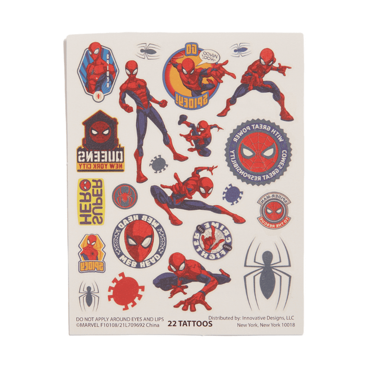 Spiderman Sticker Sheets | Assorted Designs | 4 Pcs