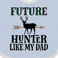thumbnail image 4 of Inktastic Hunting Future Hunter Like Dad Boys or Girls Baby Bib, 4 of 4