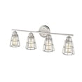 thumbnail image 2 of Millennium Lighting  4 Light Bathroom Vanity Fixture with Metal Shade Brushed Nickel Nickel Brushed, 2 of 4