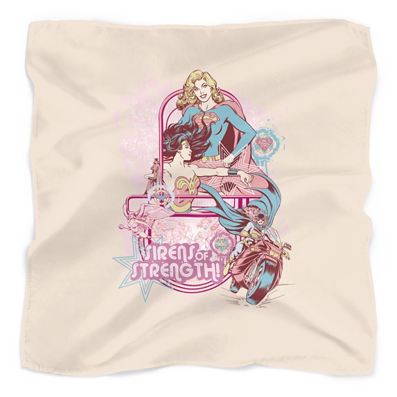 Justice League Sirens of Strength Bandana (21 in x 21 in)