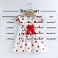 thumbnail image 3 of THDHVS Girls Summer Dresses, Dresses for Kids, Summer Girls' Stylish Princess Cotton Kid's Floral Thin Kid's Flying Sleeve Toddler Summer Outfit Red 4-5 Years, 3 of 3