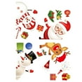 thumbnail image 2 of Christmas Window Clings, Christmas Decals Reusable Double Sided Printed Self Adhesive Window Decorations Santa Claus, Moose, Snowman and Snowflakes Window Stickers, 2 of 3