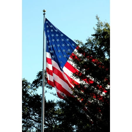 Patriotic Strips - LAMINATED POSTER Stars Stripes America Patriotic Flag American Flag Poster Print 24 x 36