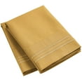 thumbnail image 2 of Mellanni Luxury Microfiber Pillowcases with Envelope Closure, King, Gold, 2 Count, 2 of 7