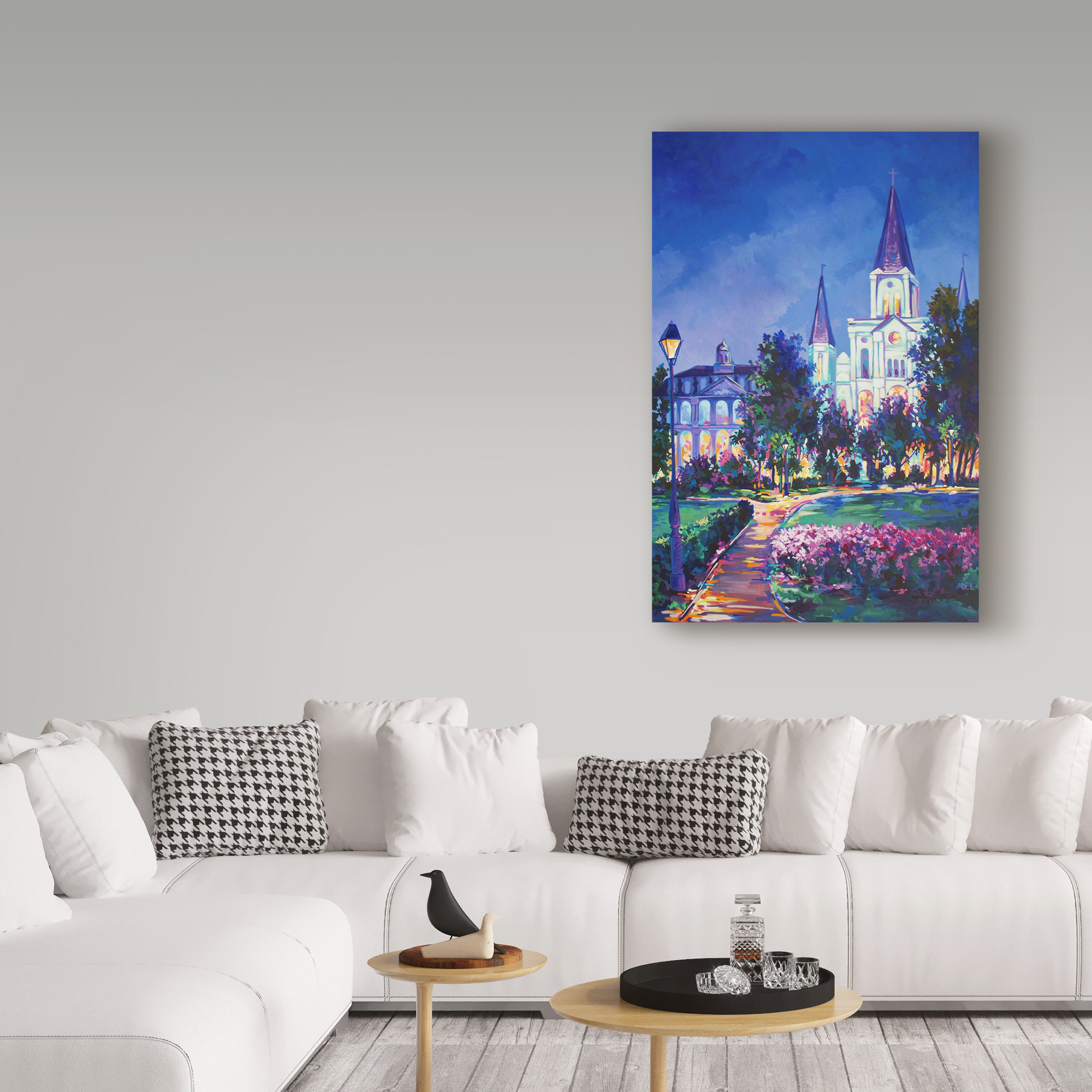 Trademark Fine Art 'St Louis Cathedral' Canvas Art by ADEL
