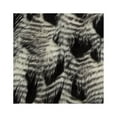 thumbnail image 2 of Plutus Porcupine Black and White Faux Fur Luxury Throw 90"W x 80"L, 2 of 2