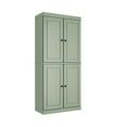 thumbnail image 5 of Palace Imports 100% Solid Wood Kitchen Pantry Storage Cabinet with Doors and Adjustable Shelves, Sage, 5 of 8