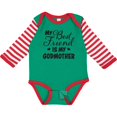 thumbnail image 3 of Inktastic My Best Friend is My Godmother with Hearts Boys or Girls Long Sleeve Baby Bodysuit, 3 of 5