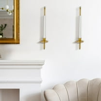GOOHOCHY 2 Pcs Candle Sconces Wall Candle Holder Metal Candle Holder Decorative Candle Holders Wall Mount Candle Holders For Home