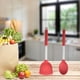 thumbnail image 5 of Juego de utensilios de cocina de 2 piezas, utensilios de cocina de silicona, mango de acero inoxidable, para cocinar, rojo, 5 of 5