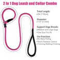 thumbnail image 4 of Correa de entrenamiento de perro de cuerda antideslizante fuerte (5 pies), correa de nailon trenzado resistente y duradera con tapón de goma y mango acolchado, escalada sin tirones, para perros, 4 of 7