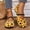 Yellow, variant on OKBOP Womens Round Toe Flats Shoes Comfortable Buckle Strap Casual Work Shoes