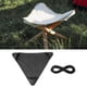thumbnail image 4 of Silla de pesca plegable ligera para picnic, camping, trípode, taburete de tela plegable, bricolaje Negro, 4 of 8