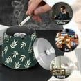 thumbnail image 4 of Yayeee Ashtray with Lid for Cigarette Smokeless Stainless Steel Home Ash Holder, Beige Leaves, 4 of 7