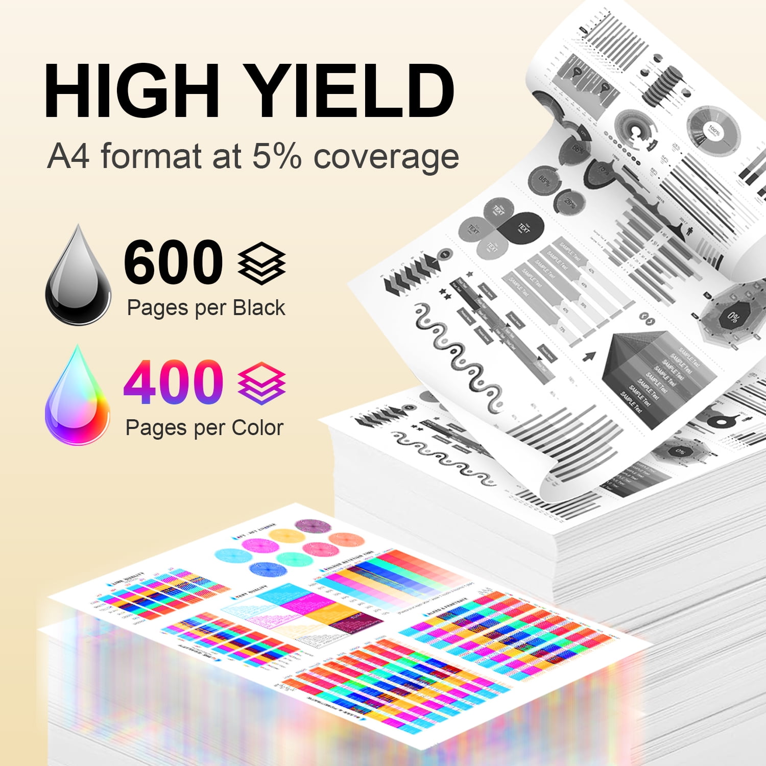 TS3722 ink cartridge for PG275xl/CL276xl ink cartridge Compatible for Canon 275xl 276xl Printer Ink cartridge for Canon PIXMA TS3722 TR4722 TS3522 TR4700 TS3520