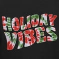 thumbnail image 3 of Teelocity Holiday Vibes Graphic T-Shirt (Small - Standard Fit, Black), 3 of 4