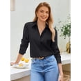 thumbnail image 6 of Vividaire Button Down Shirts for Women Cotton Long Sleeve Dress Shirt Classic Fit Work Business Casual Blouses, 6 of 8