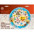 thumbnail image 4 of Emoji Birthday Party Supplies Bundle includes 1 Happy Birthday Banner, 1 Jumbo Mylar Balloon 34", 1 Dinosaur Sticker Sheet, 4 of 4