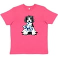 thumbnail image 3 of Inktastic B/w Parti Doodle Dog Youth T-Shirt, 3 of 5