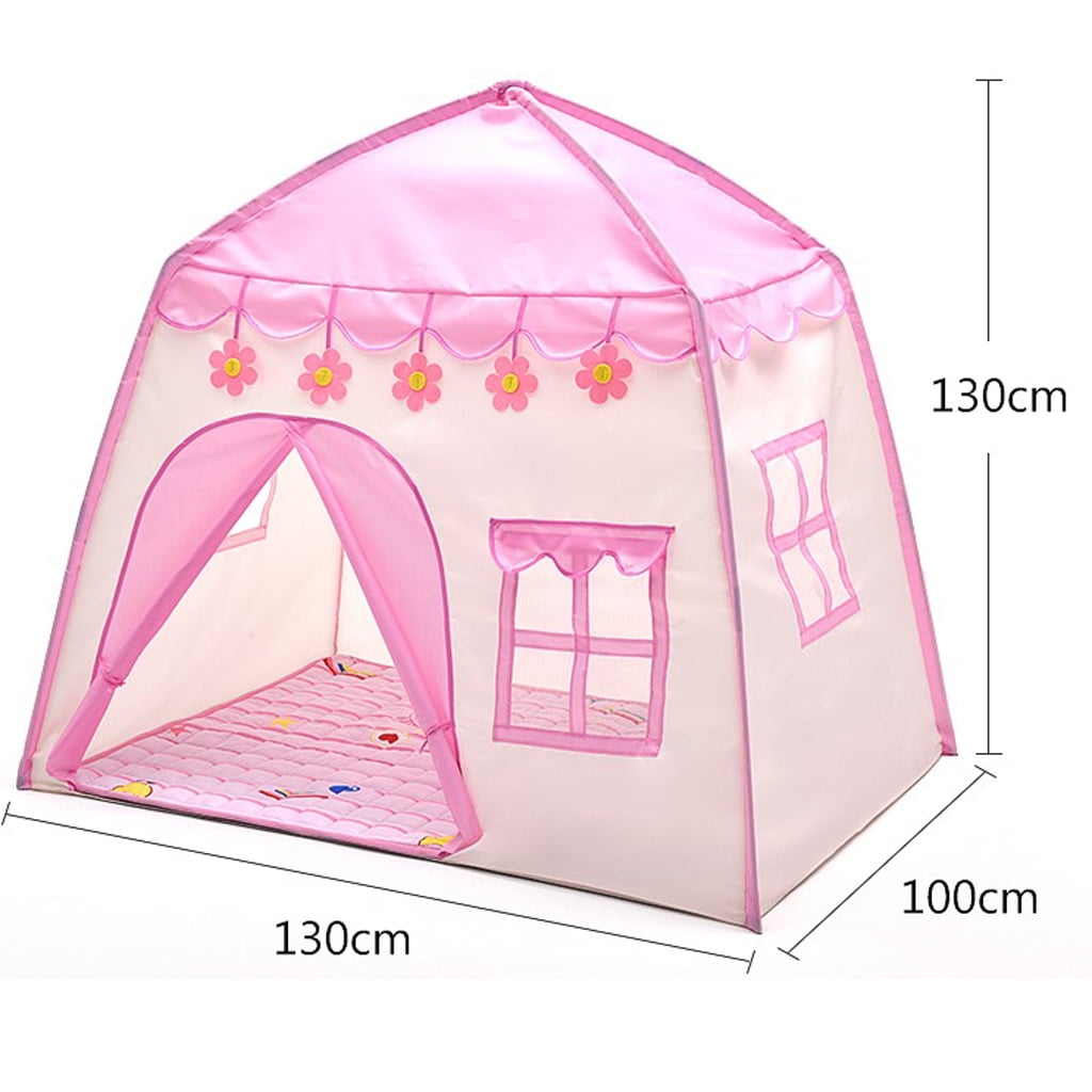 KIDS PRINCESS CASTLE BALL PLAYING TENT INDOOR OUTDOOR PLAYHOUSE 130x100x130CM 