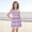 Purple, variant on MGDXOX Girls Spaghetti Strap Tiered Dress with Ric Rac Trim Square Neck Casual Flowy Summer Sundress Pink 4-5Years