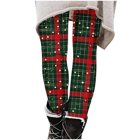 COM1950s Christmas Tights for Girls, High Waist Pants, High Waist Soft Stretchy Christmas Printed Pants Tights, Christmas Pants Pajamas, Christmas Pants for Girls