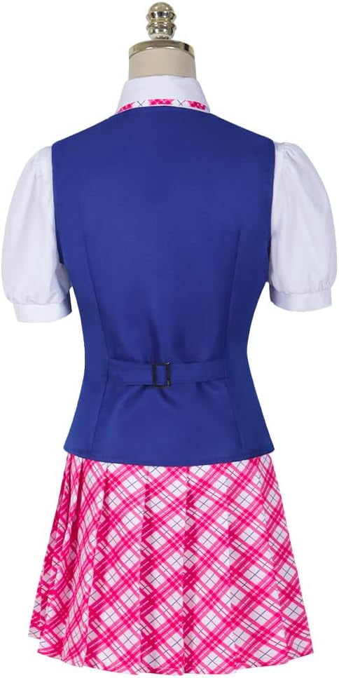 Movie Princess Charm School Delancey Wen  Woman Top Skirt Suit JK Uniform Halloween Costume