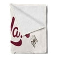 thumbnail image 2 of Saying Soft Flannel Fleece Throw Blanket, Hand-drawn Lettering Relax Message with Traditional Ornamental Floral Style, Cozy Plush for Indoor and Outdoor Use, 70" x 90", Multicolor, by Ambesonne, 2 of 5