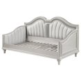 thumbnail image 4 of Benjara Nive Twin Daybed-Classic-Faux Diamond-Silver-Ivory Fabric Upholstered, 4 of 5
