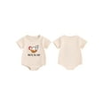 thumbnail image 3 of Aojekbee Baby Boys Girls Romper Cute Chicken Embroidery Short Sleeve Crew Neck Bodysuit Newborn Summer Playsuit, 3 of 10