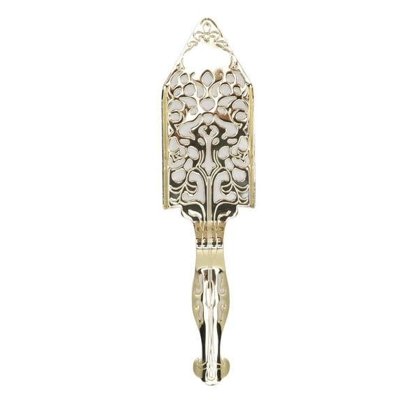 Stainless Steel Absinthe Spoons, Absinthe Spoon , Vintage Hollow Design Stainless Steel Wormwood Cocktail Bar Glass Cup Drinking Filter Spoon[Gold]