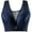 Dark Blue, variant on Bigersell Bras for Women Plus Size Full-Coverage Wireless Bralettes Ladies V-Neck Lace Bra Push up Padded Bras No Underwire Womens Sports Bras Orange L