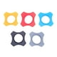 thumbnail image 1 of 5 soportes de silicona para micrófono, antideslizantes, circulares, de repuesto para KTV (naranja, azul, negro, gris y rojo, uno de cada uno), 1 of 6