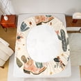 thumbnail image 5 of Feelyou Brown Cowboy Hat Boot Twin Sheet Sets, Western Plant Cactus Bedding, 3pcs, 5 of 7
