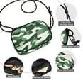 thumbnail image 3 of FORMRS Mini Crossbody Bag for Women Adjustable Rope Shoulder Casual Phone Purse, Light Green Camouflage Design, 3 of 7